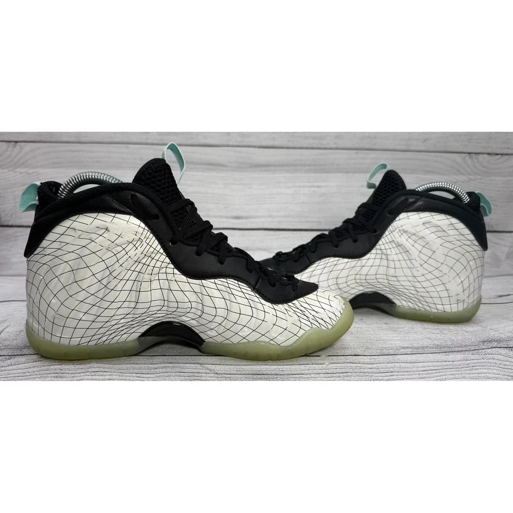 Nike Little Posite One Foamposite Platinum Tint‎ Warped Grid Sz 4.5 Y CW1596-005 - Picture 5 of 9
